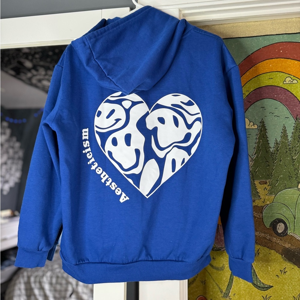 Blue design hoodie